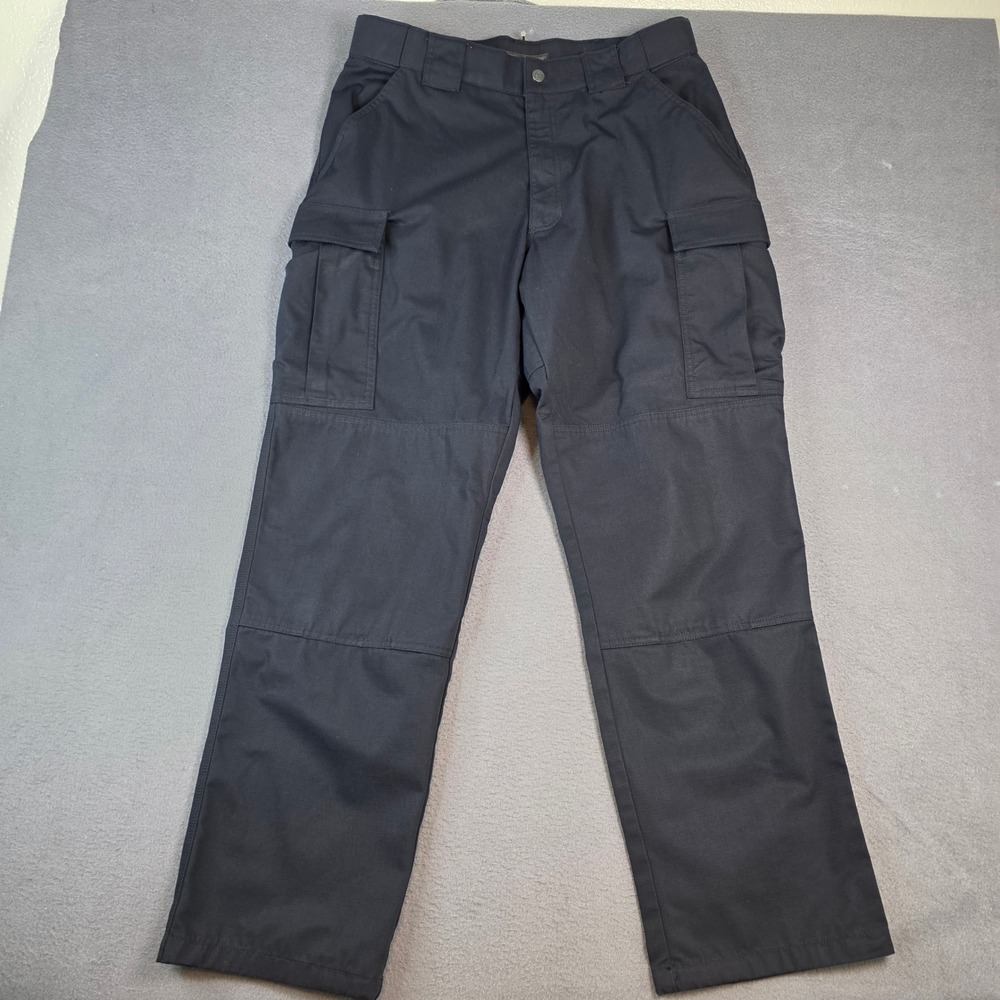 5.11 Tactical Cargo Pants Mens Large Regular Black Ripstop TDU Trousers